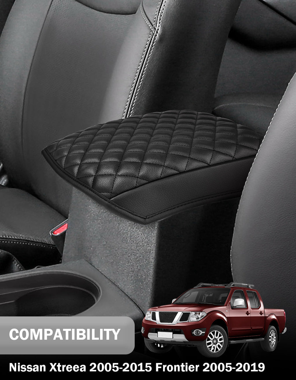Center Console Cover for 2005-2015 Nissan Xterra, 2005-2021 Nissan Frontier