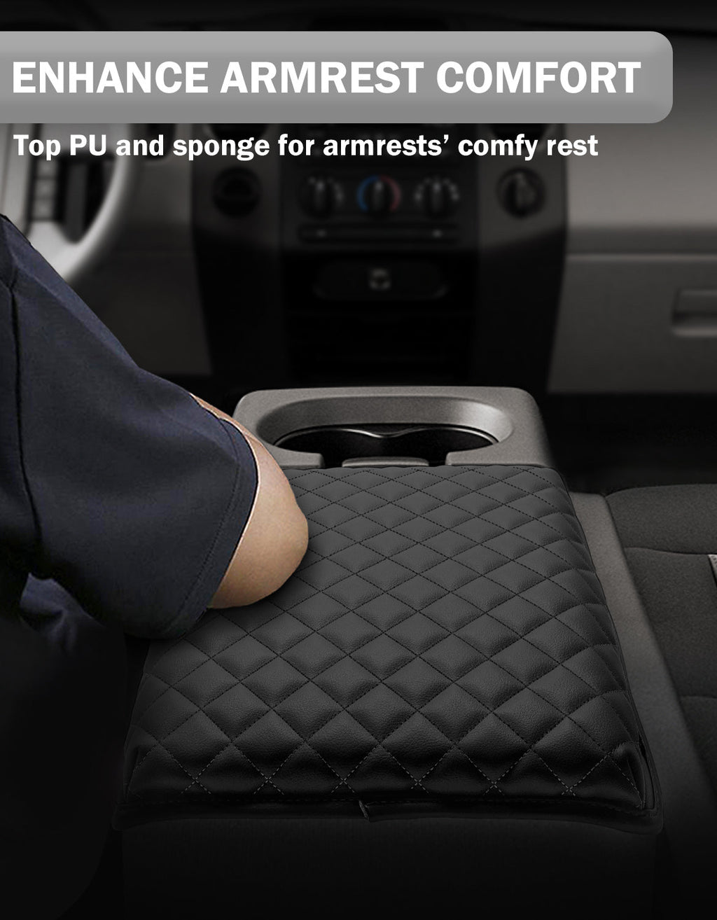 Center Console Armrest Cover Pad for Jump Seat 2004-2010 Ford F150