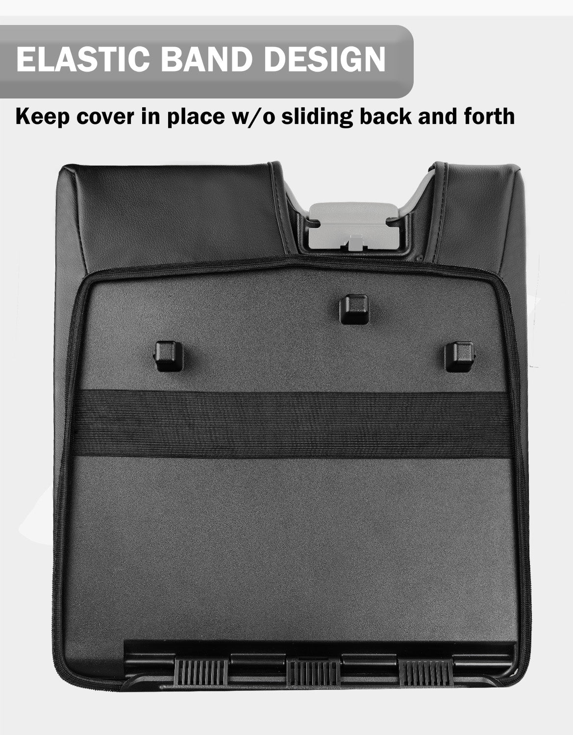Center Console Armrest PU Leather Cover for Jump Seat 2015-2025 Ford F150 , 2017-2025 Ford F250 F350 F450 F550 Super Duty