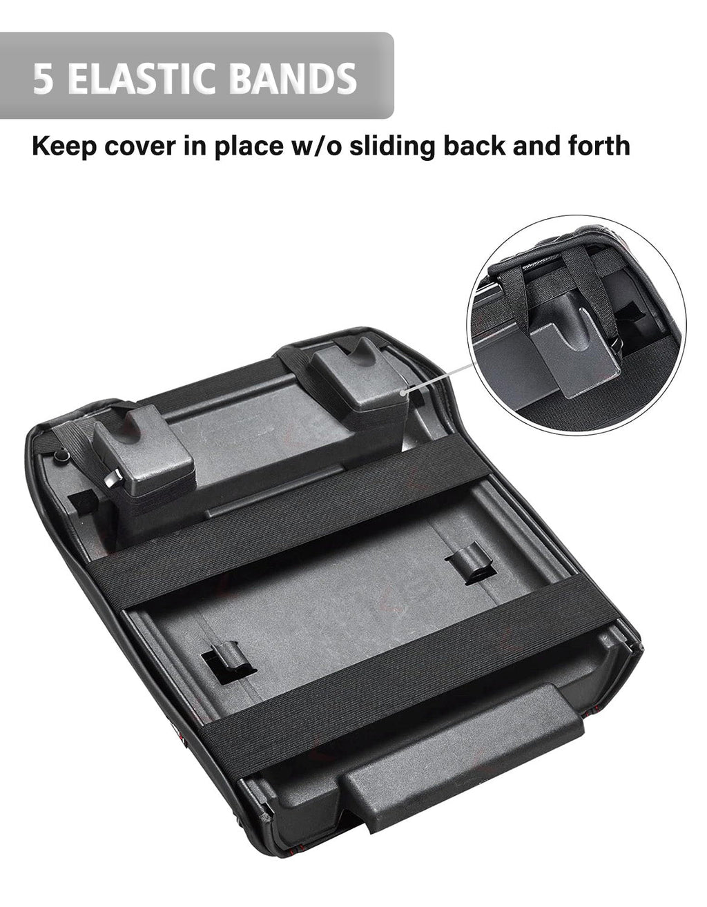 Center Console Armrest Cover Pad for Bucket Seat 2015-2020 Ford F150, 2017-2022 F250 F350 F450 F550 Super Duty, 2018-2024 Ford Expedition