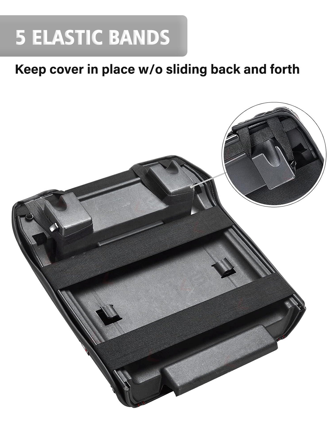 Center Console Armrest Cover Pad for Bucket Seat 2015-2020 Ford F150, 2017-2022 F250 F350 F450 F550 Super Duty, 2018-2024 Ford Expedition