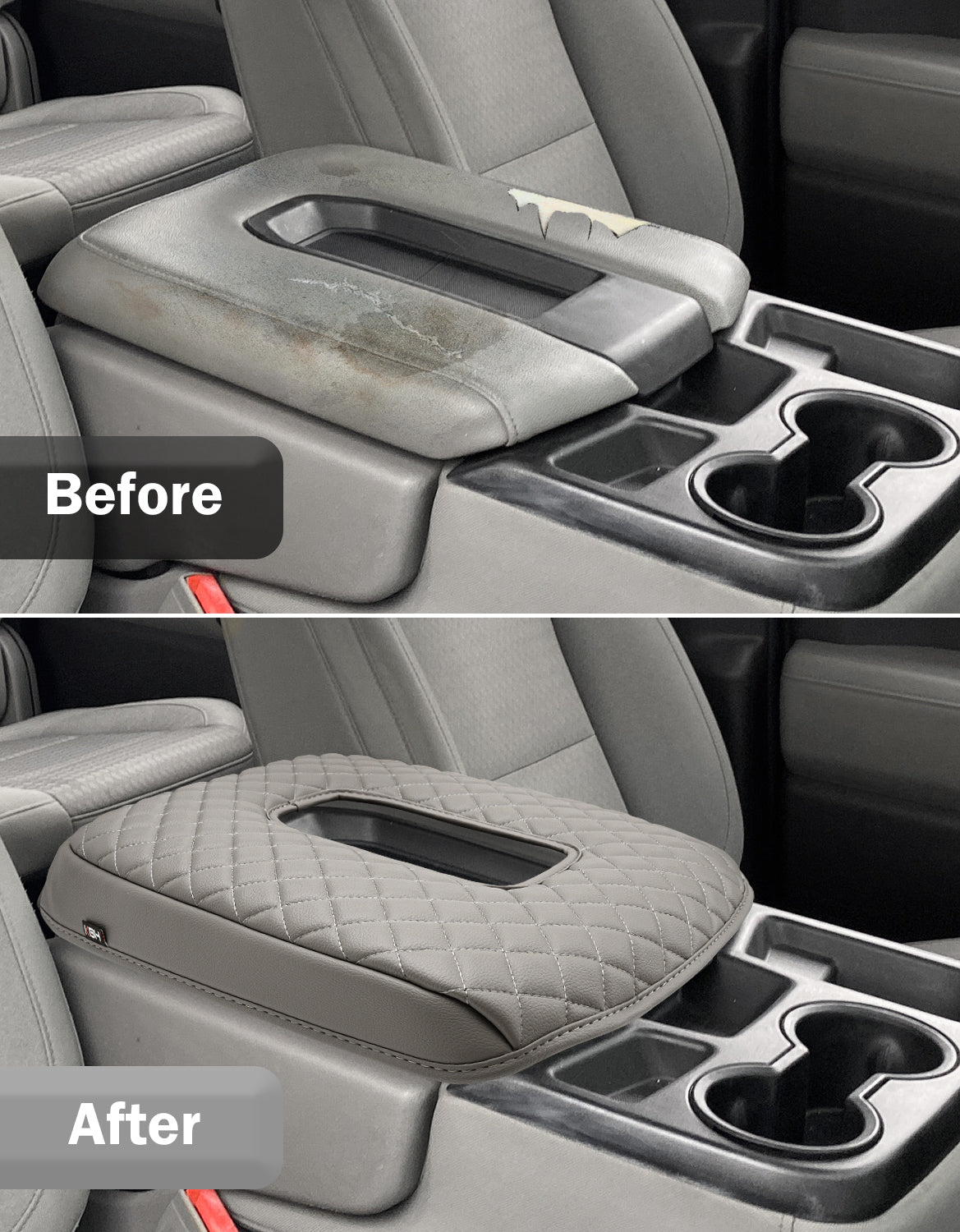 Center Console Armrest Cover Pad for Jump Seat 2019-2026 GMC Sierra 1500 2500 3500,2019-2026 Chevy Silverado 1500 2500 3500