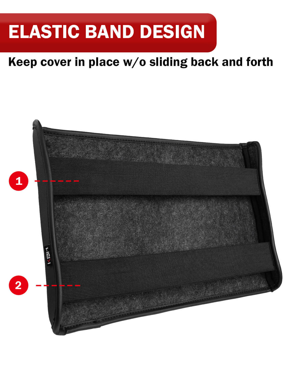 Center Console Armrest Cover Pad for Jump Seat 1999-2010 Ford F250 F350 F450 Super Duty,2001-2005 F550 Super Duty