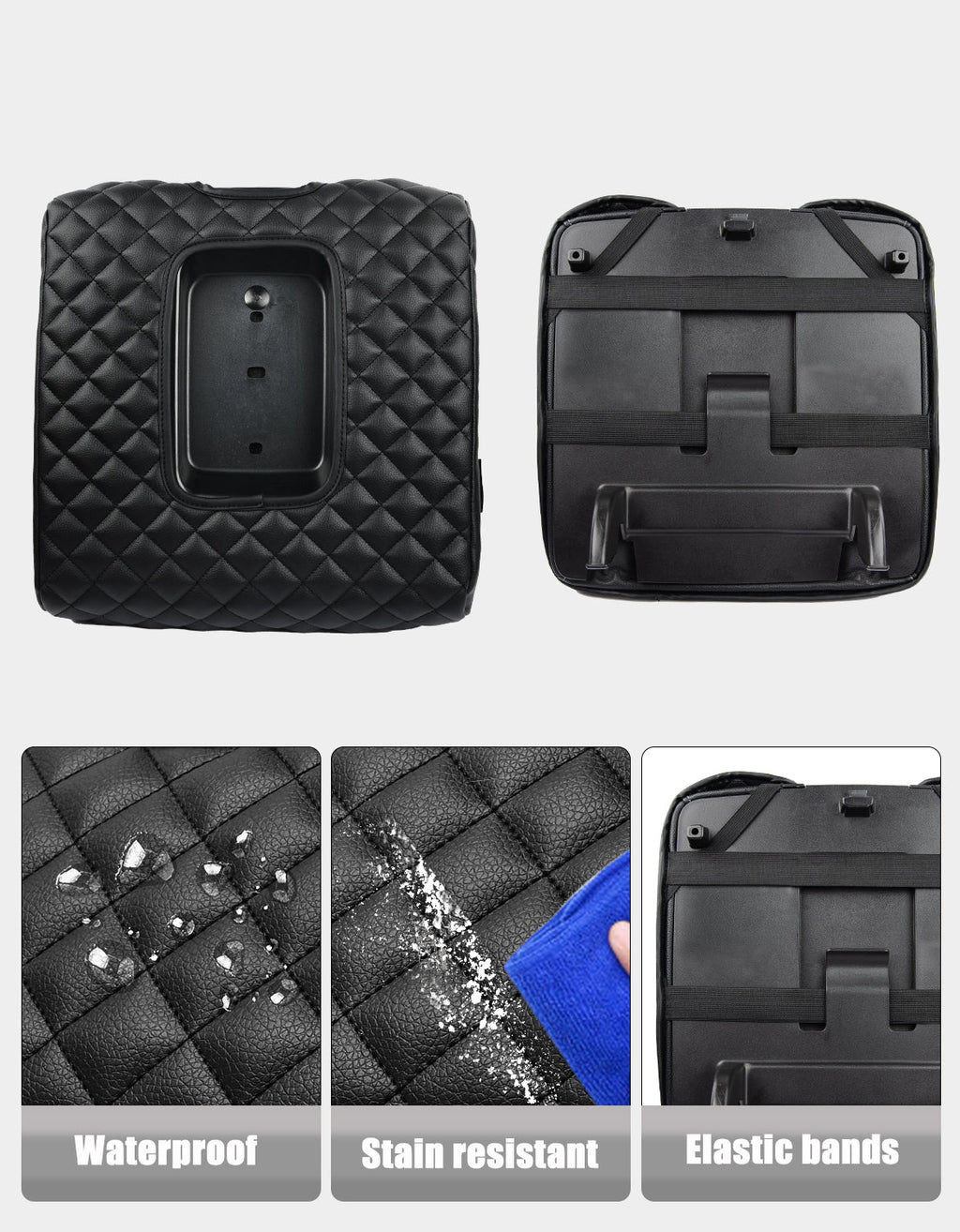 Center Console Armrest Cover for Jump Seat 2014-2018 Chevy Silverado 1500 2500 3500,2014-2018 GMC Sierra 1500 2500 3500
