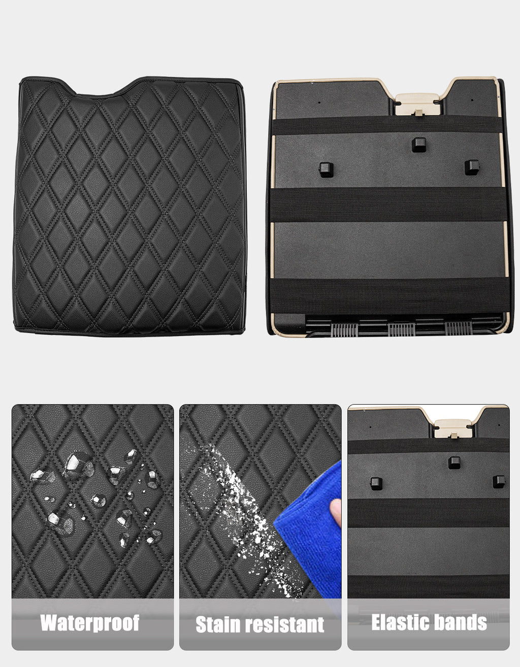 Center Console Armrest Cover Pad for Jump Seat 2015-2025 Ford F150, 2017-2025 Ford F250 F350 F450 F550 Super Duty