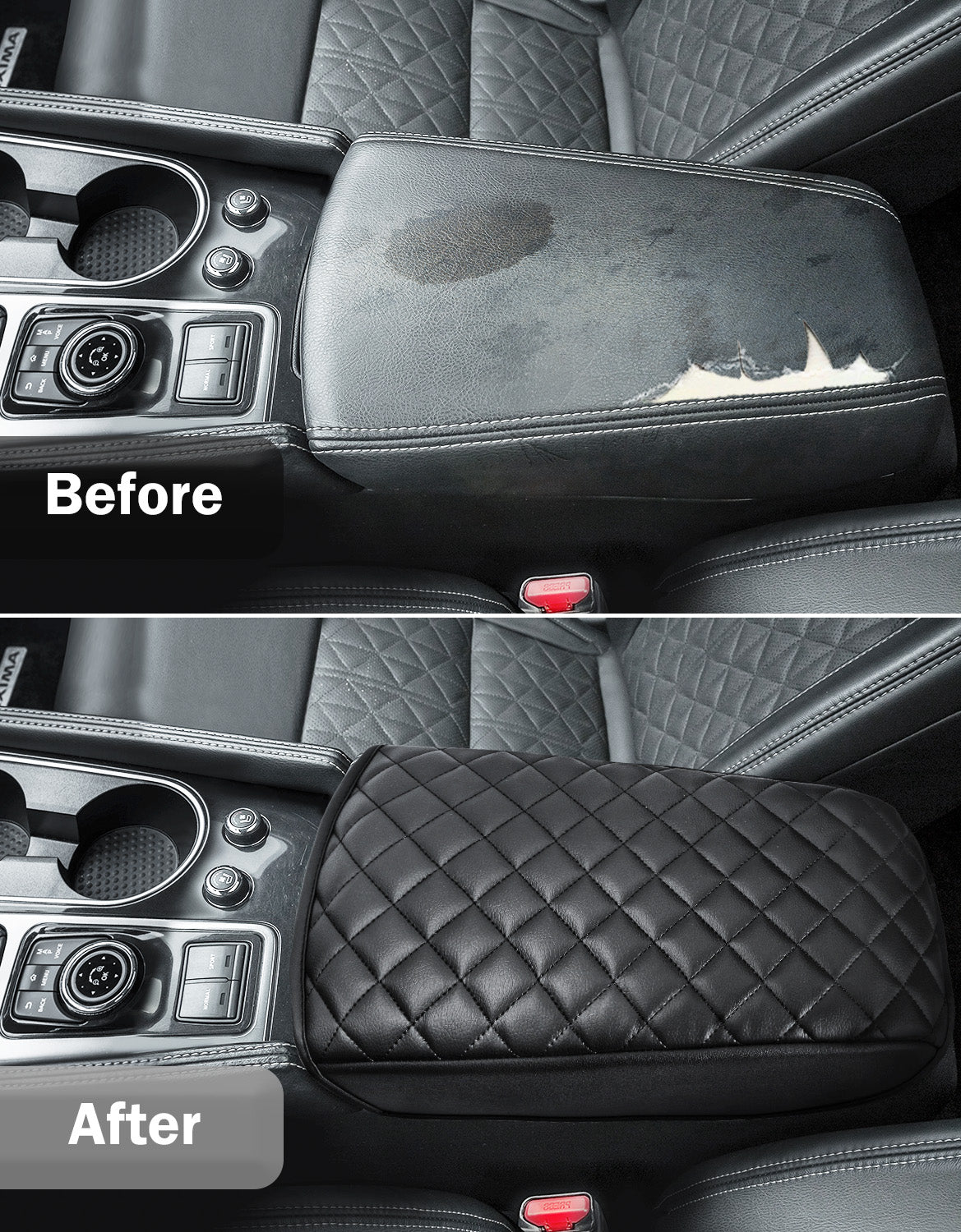 Center Console Armrest Cover Pad for Nissan Maxima 2016-2024