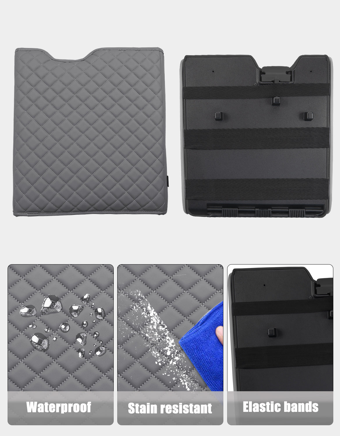 Center Console Armrest Cover Pad for Jump Seat 2015-2025 Ford F150, 2017-2025 Ford F250 F350 F450 F550 Super Duty
