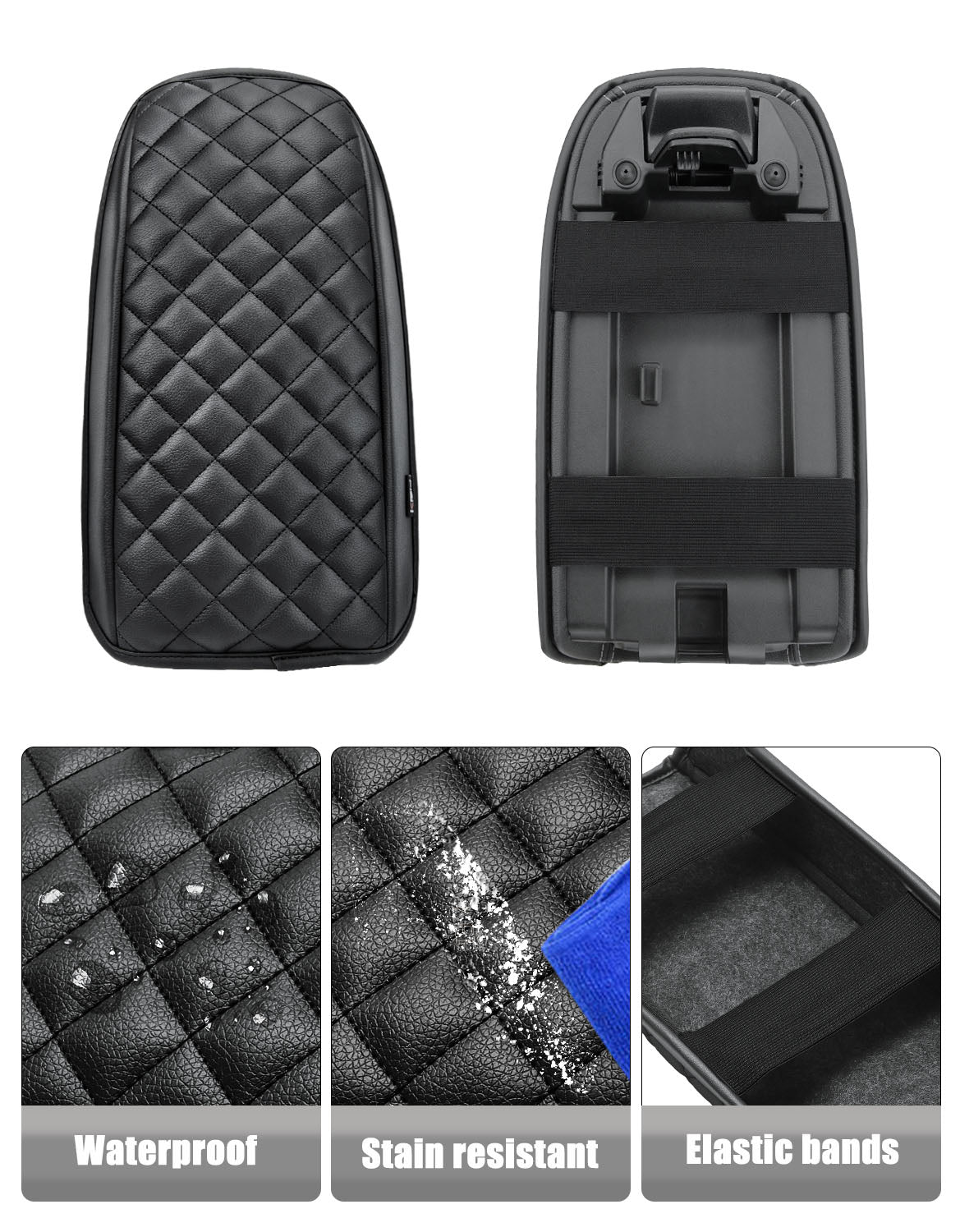 Center Console Armrest Cover Pad Cushion Protector for 2020-2026 Ford Escape,2021-2026 Ford Bronco Sport CX430