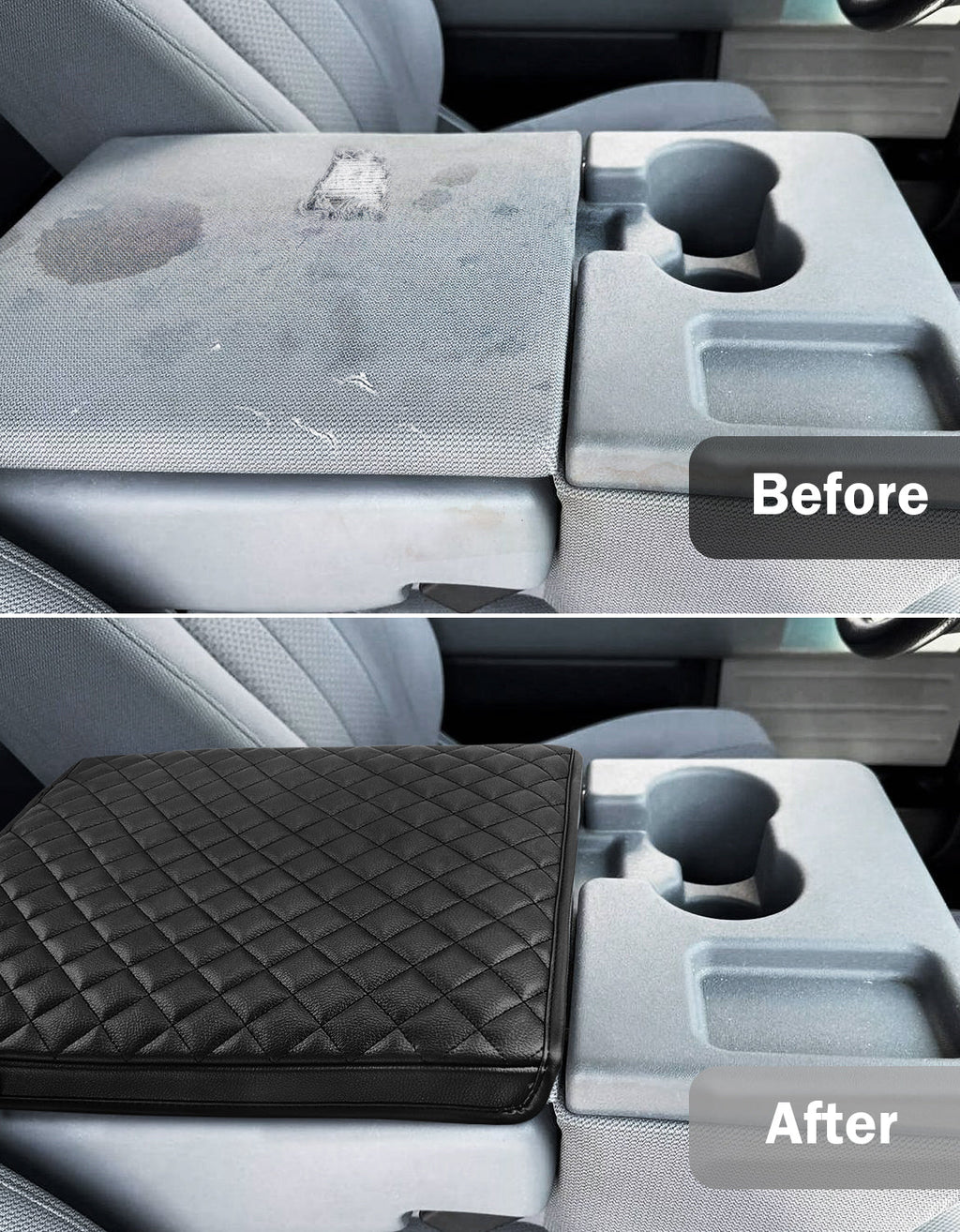Center Console Armrest Cover Pad for Jump Seat 2011-2014 Ford F150