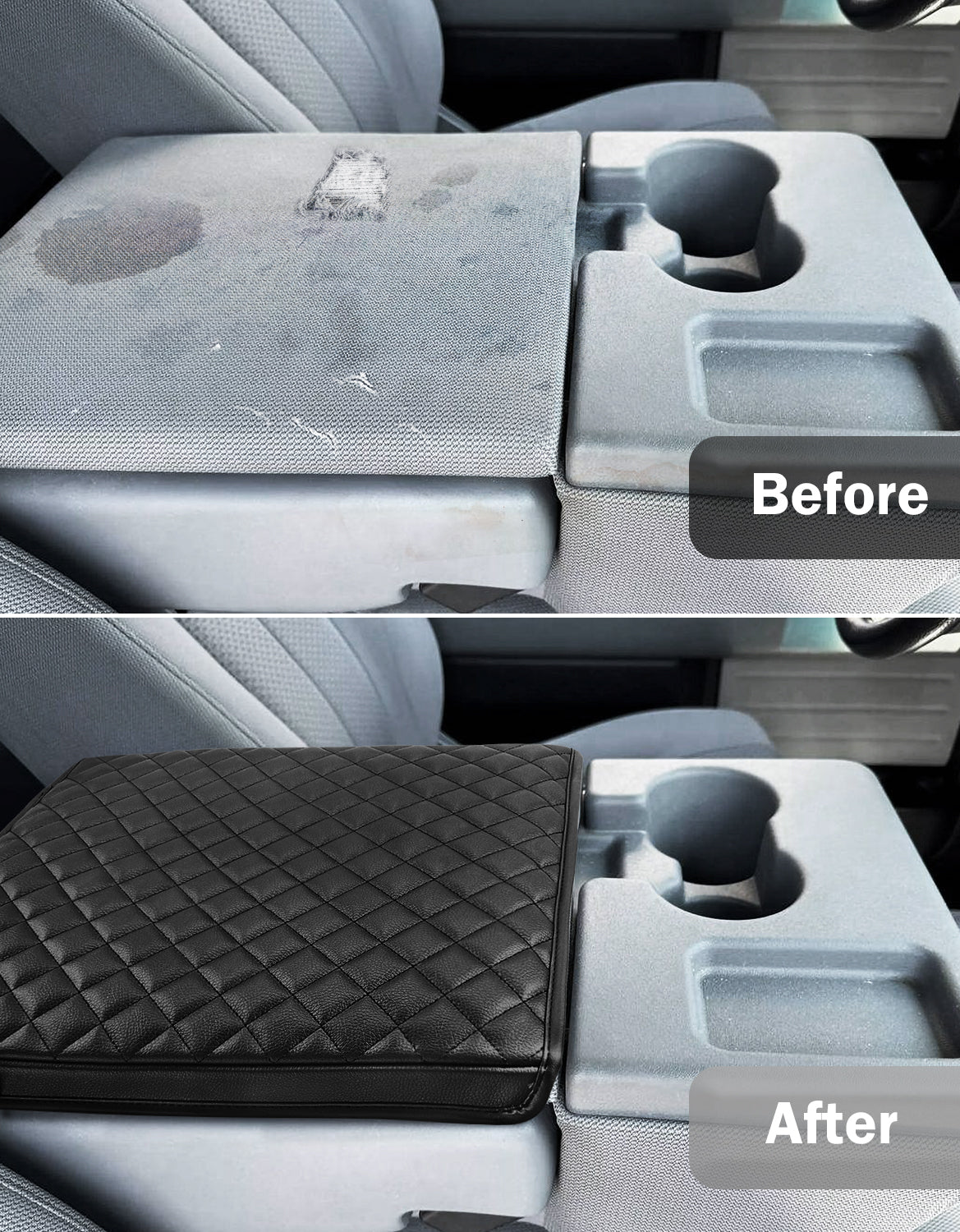 Center Console Armrest Cover Pad for Jump Seat 2011-2014 Ford F150
