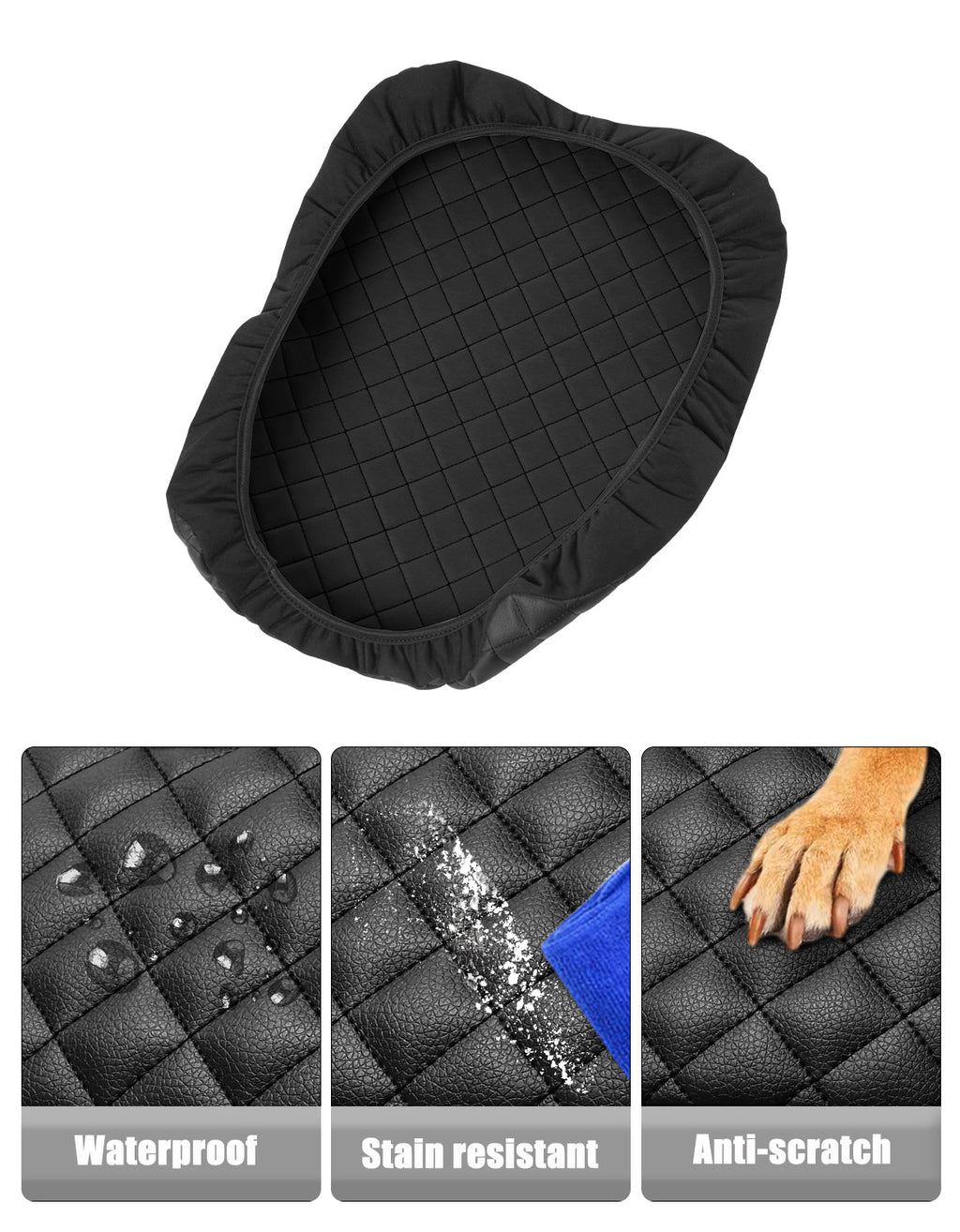 Center Console Armrest Cover Pad for Jump Seat 2002-2012 Dodge Ram 1500 2500 3500