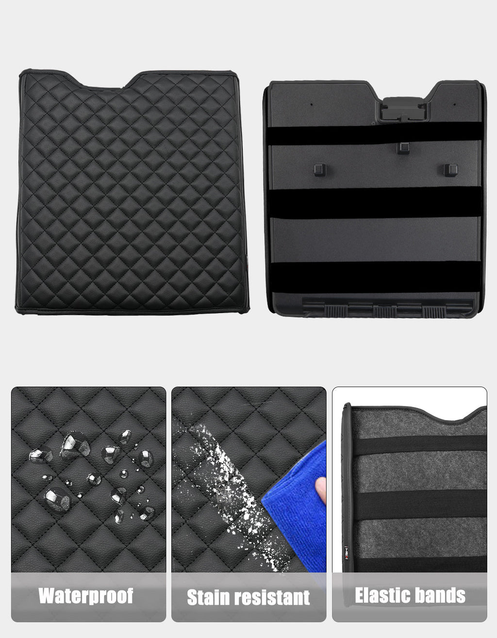 Center Console Armrest Cover Pad for Jump Seat 2015-2025 Ford F150, 2017-2025 Ford F250 F350 F450 F550 Super Duty