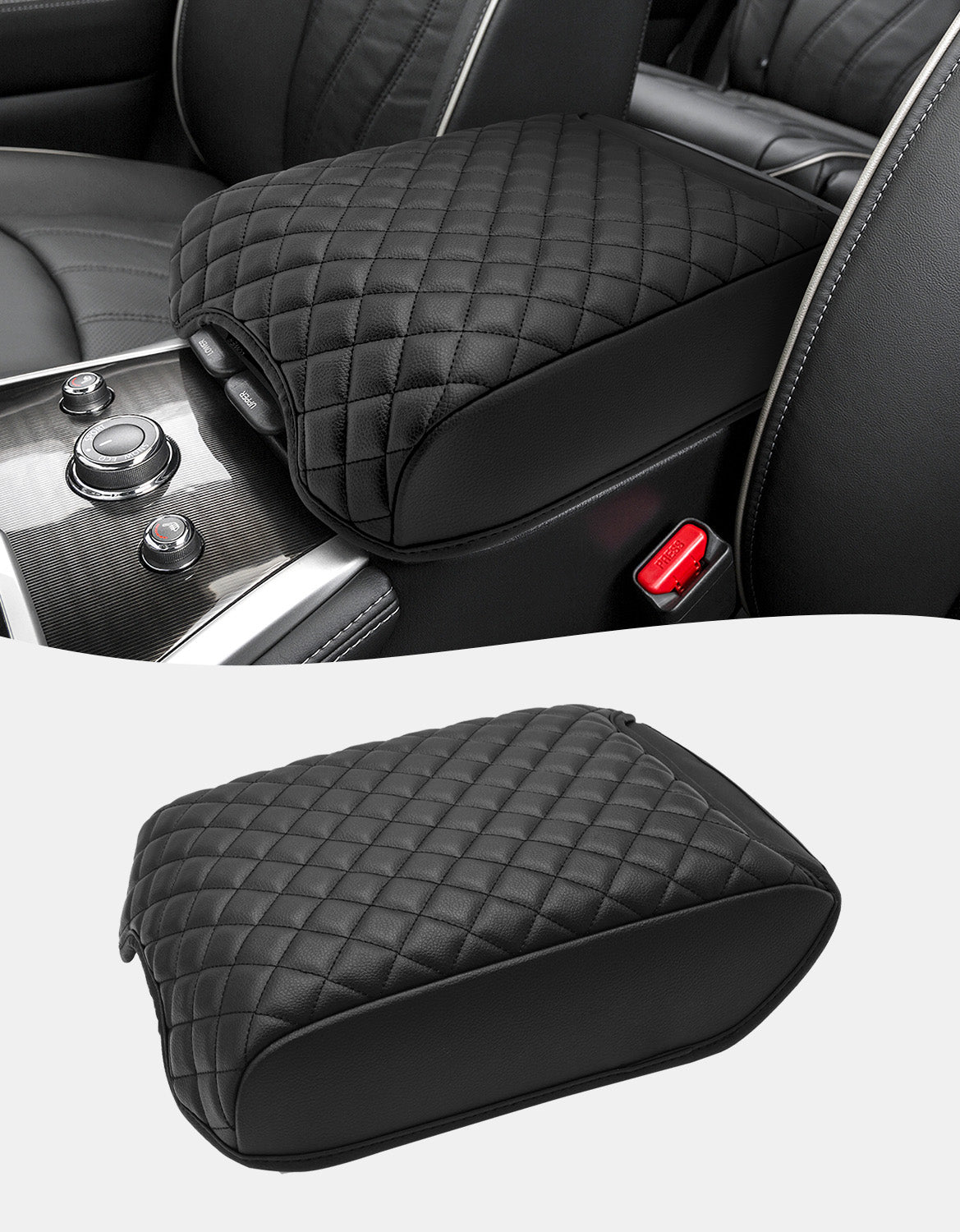 Center Console Armrest Cover Cushion Pad Protector for 2013-2020 Nissan Pathfinder,2013-2020 Infiniti QX60 / JX35