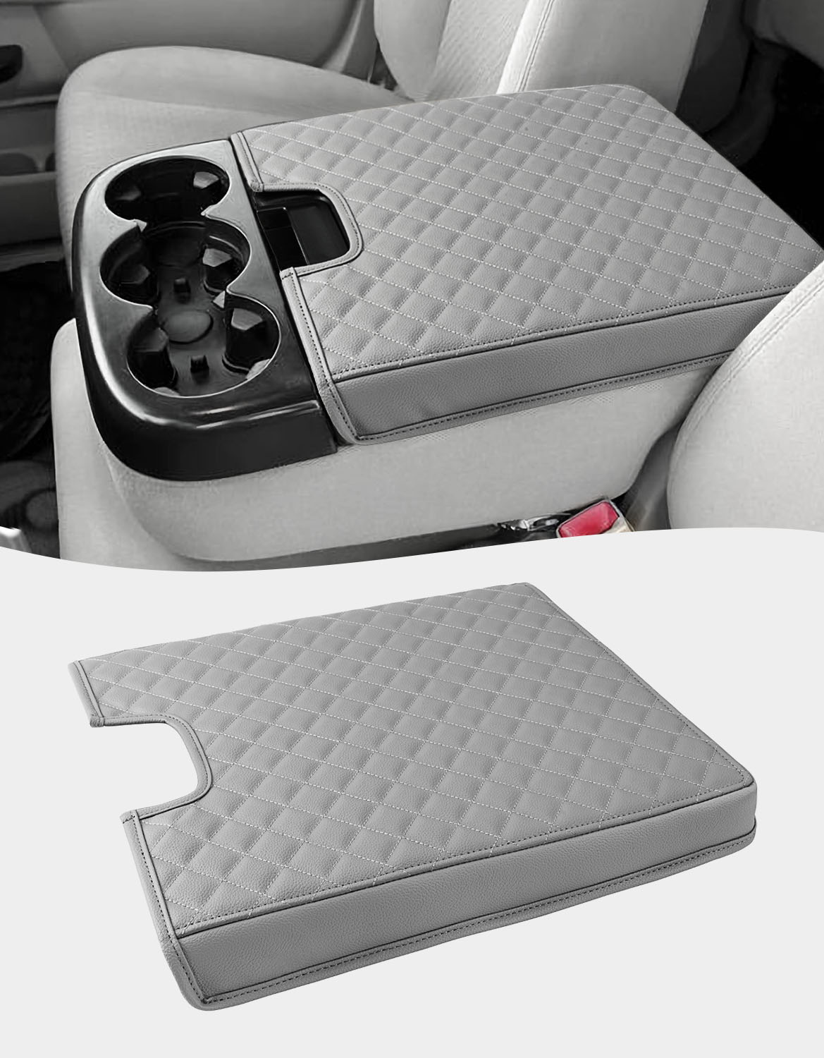 Center Console Armrest Cover for Jump Seat 2007-2013 Chevy Silverado 1500 2500 3500,2007-2013 Chevy Tahoe & Suburban,2007-2013 GMC Sierra 1500 2500 3500,2007-2013 GMC Yukon