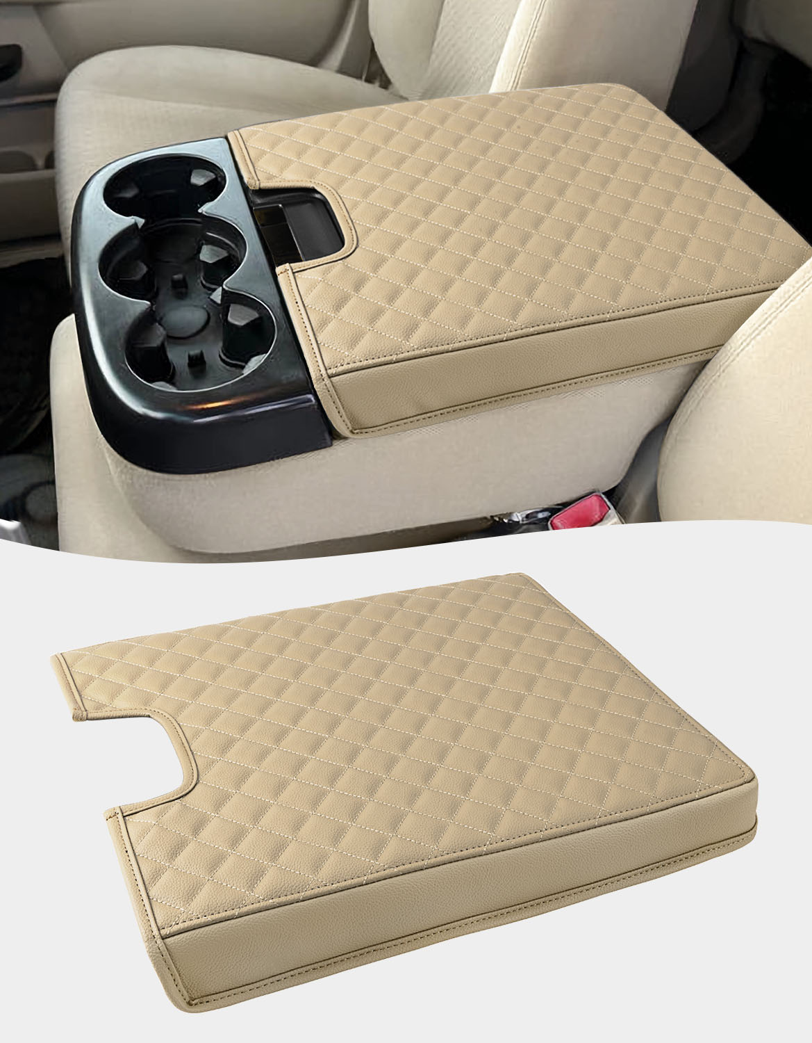 Center Console Armrest Cover for Jump Seat 2007-2013 Chevy Silverado 1500 2500 3500,2007-2013 Chevy Tahoe & Suburban,2007-2013 GMC Sierra 1500 2500 3500,2007-2013 GMC Yukon