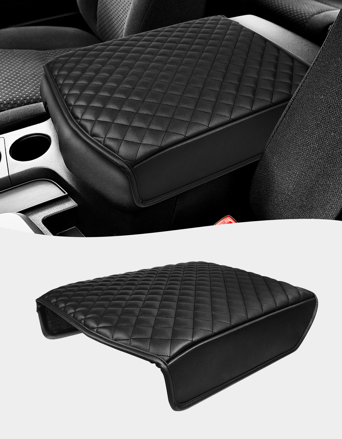 Center Console Armrest Cover Cushion Pad Protector for 2007-2013 Toyota Tundra,2008-2022 Toyota Sequoia