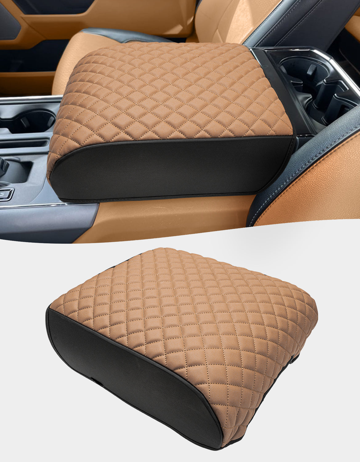 Center Console Armrest Cover Pad for Bucket Seat 2021-2026 Ford F-150