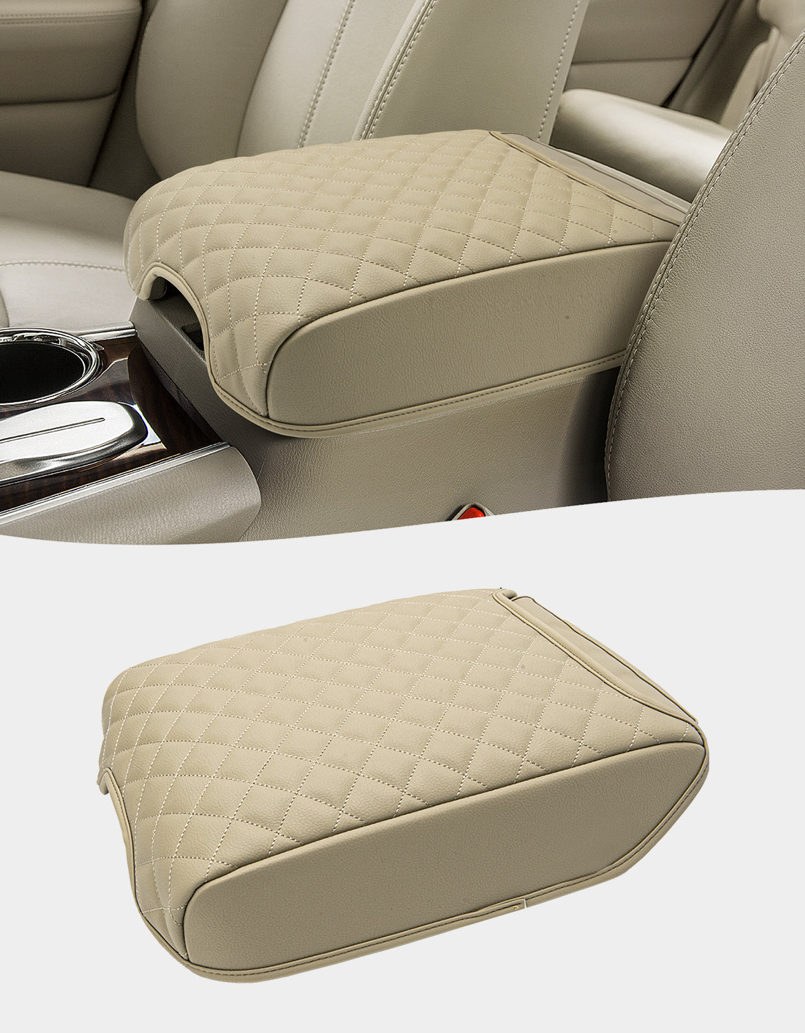 Center Console Armrest Cover Cushion Pad Protector for 2013-2020 Nissan Pathfinder,2013-2020 Infiniti QX60 / JX35