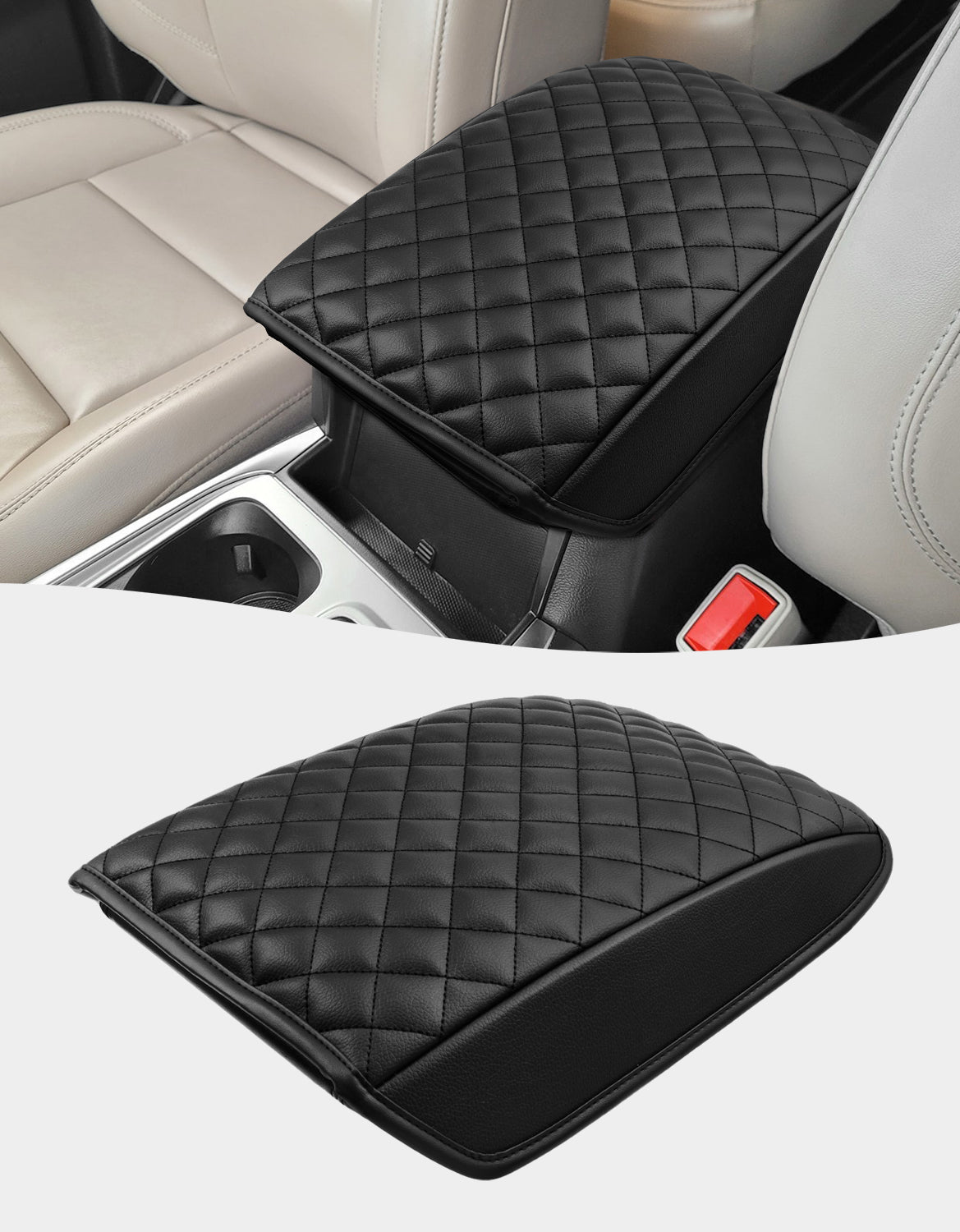 Center Console Armrest Cover Pad Cushion Protector for 2020-2026 Ford Explorer