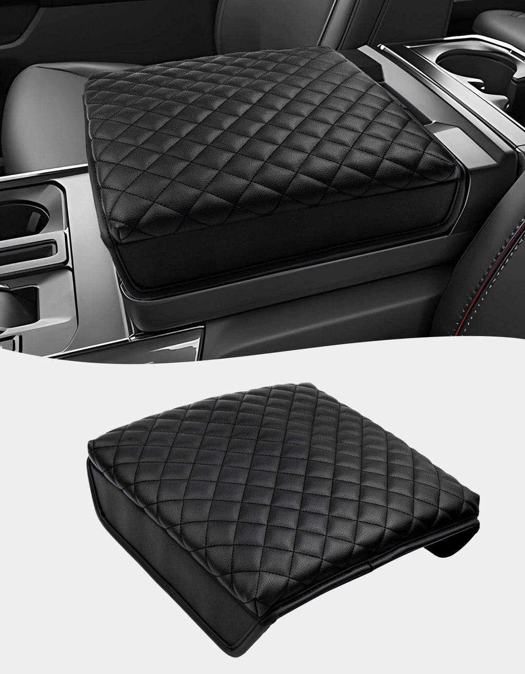 Center Work Surface Armrest Cushion for 2021-2026 Ford F150, 2022-2026 F150 Lightning