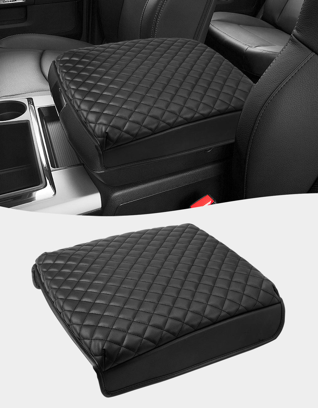 Center Console Armrest Cover Protector for Bucket Seat 2009-2018 Dodge RAM 1500 2500 3500
