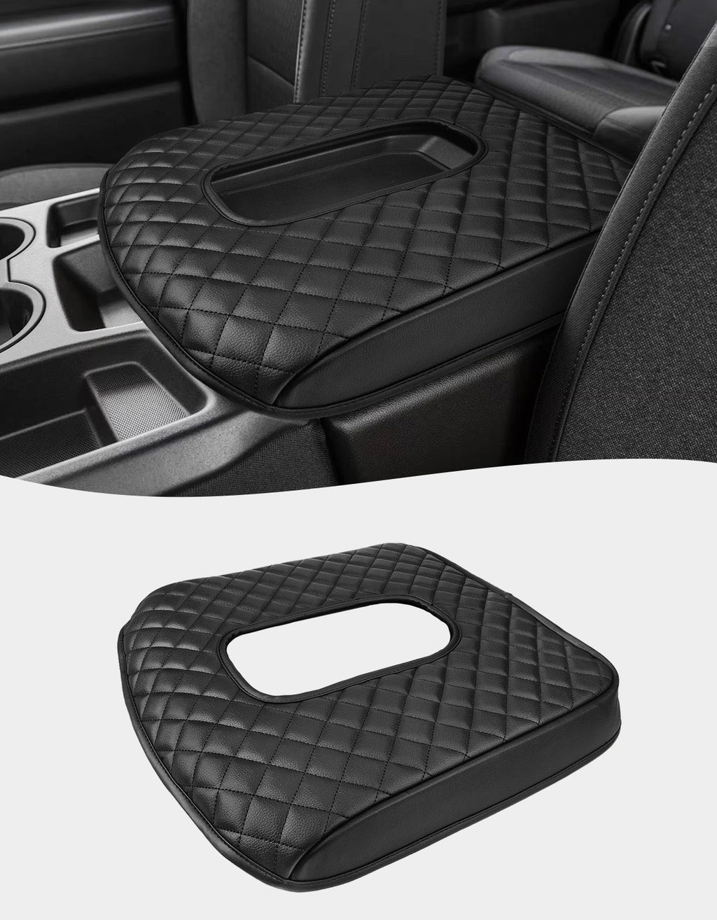 Center Console Armrest Cover Pad for Jump Seat 2019-2026 GMC Sierra 1500 2500 3500,2019-2026 Chevy Silverado 1500 2500 3500
