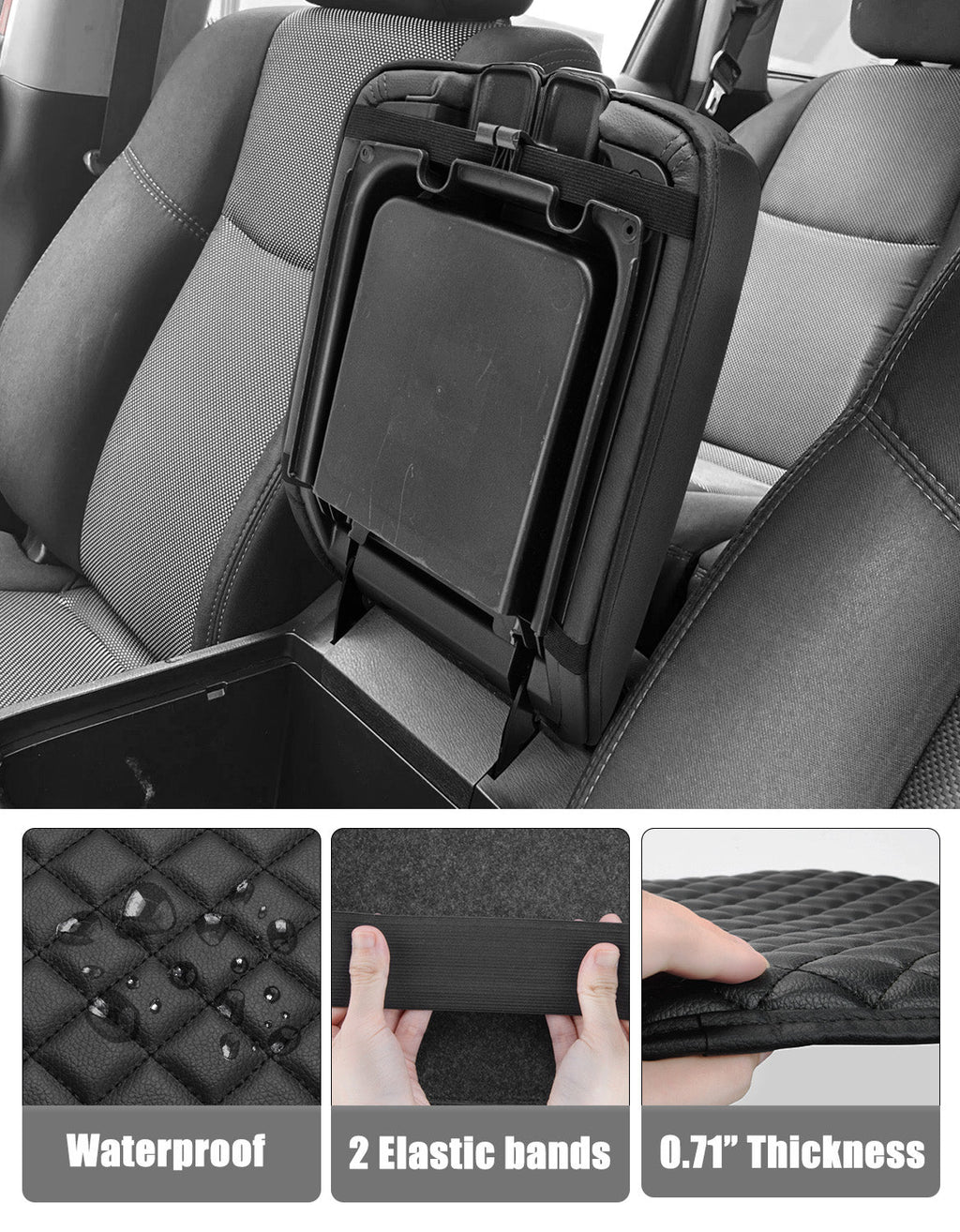 Center Console Armrest Cover Cushion Pad Protector for 2013-2020 Nissan Pathfinder,2013-2020 Infiniti QX60 / JX35