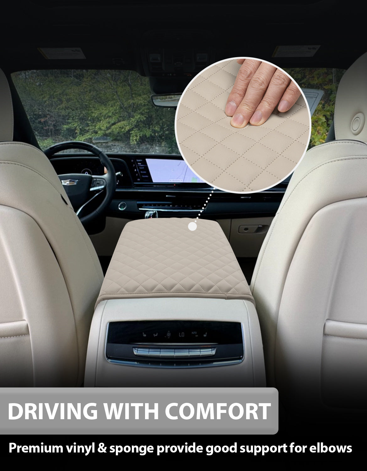 Center Console Armrest Cover for Cadillac Escalade 2021-2026