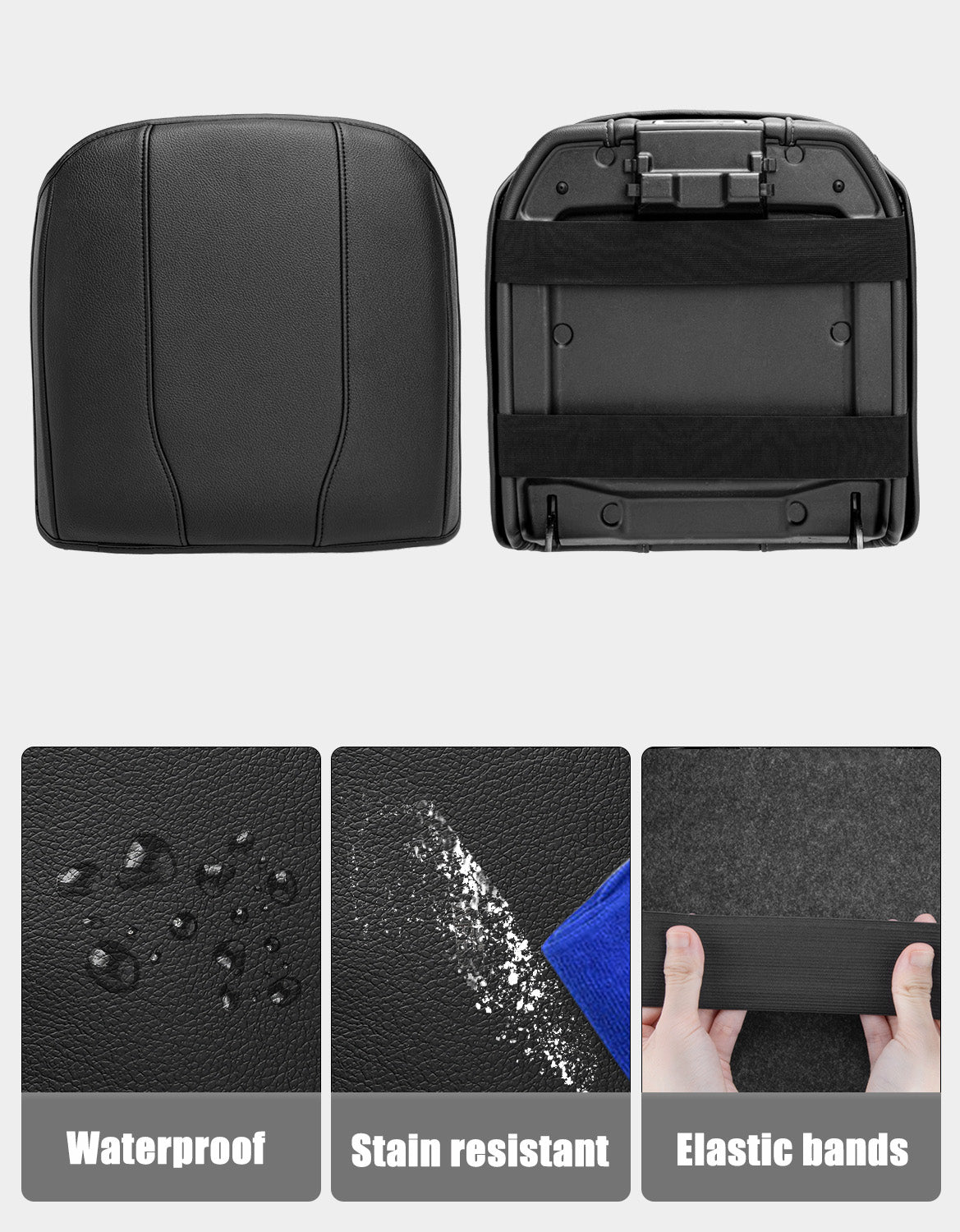 Thick Version Center Console Cushion Cover for  Bucket Seat 2019-2026 GMC Sierra 1500 2500 3500,2019-2026 Chevy Silverado 1500 2500 3500, 2021-2026 Tahoe/Suburban/Yukon