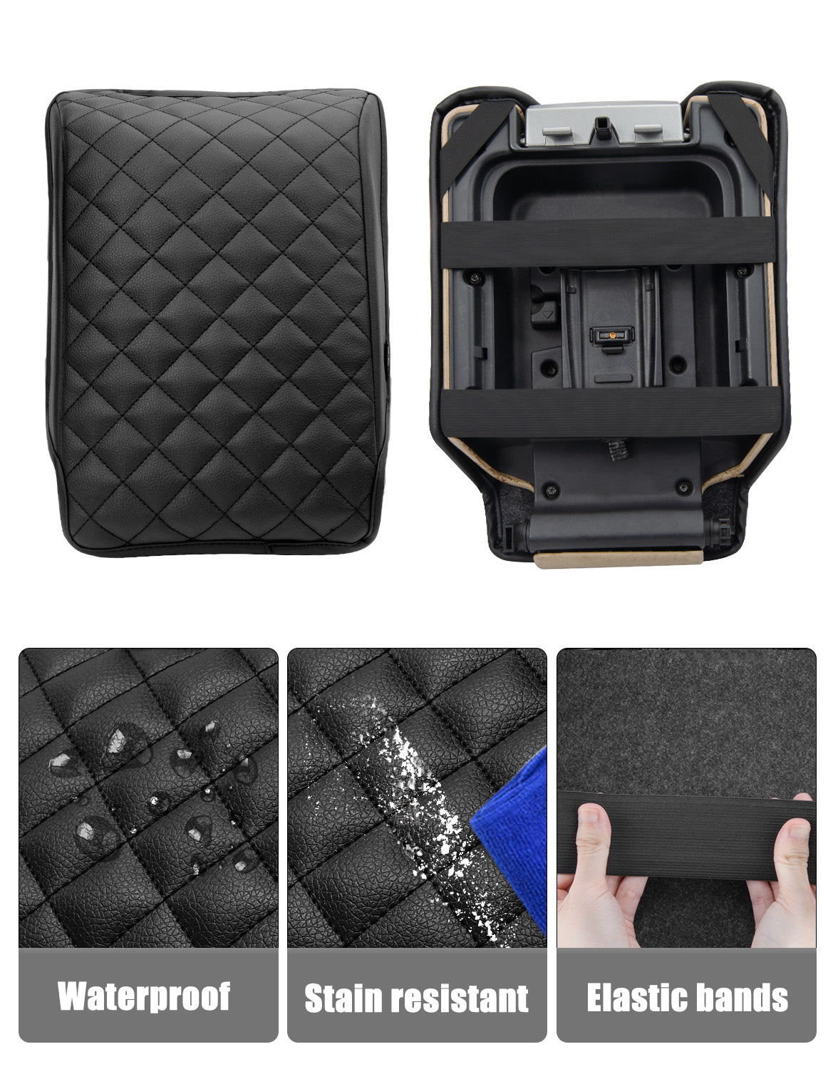 Center Console Armrest Cover for Land rover LR3 LR4 2006-2016, Range Rover Sport 2006-2013