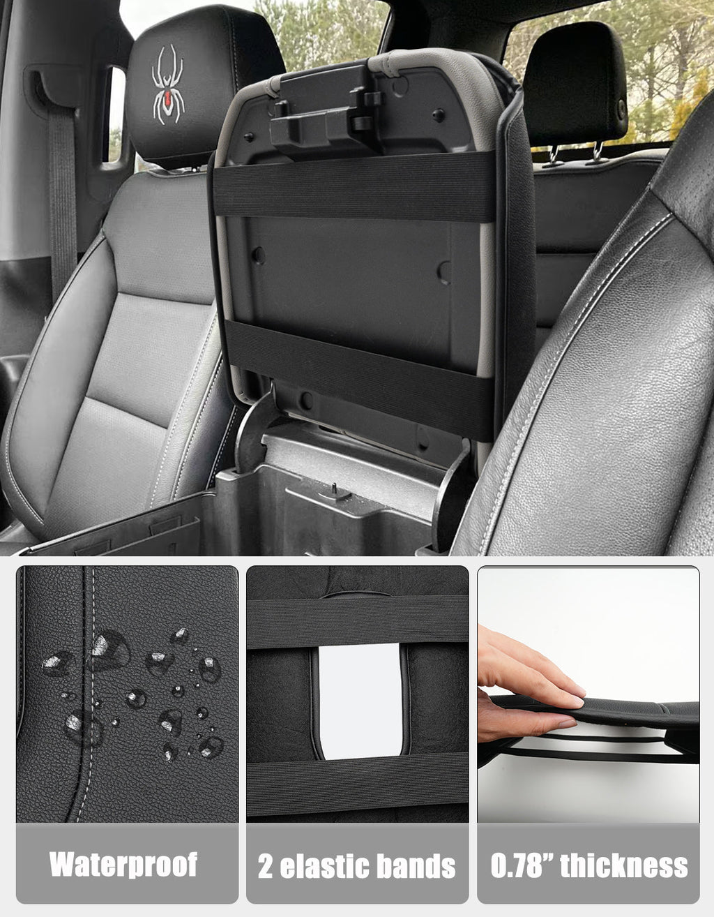 Thick Version Center Console Cushion Cover for Bucket Seat 2019-2026 GMC Sierra 1500 2500 3500,2019-2026 Chevy Silverado 1500 2500 3500, 2021-2026 Tahoe/Suburban/Yukon