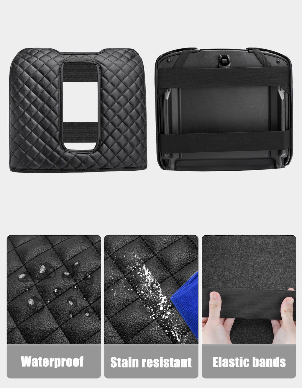 Center Console Armrest Cover Pad for Bucket Seat 2014-2018 Chevy Silverado 1500 2500 3500,2014-2018 GMC Sierra 1500 2500 3500,2015-2020 Tahoe/Yukon/Suburban