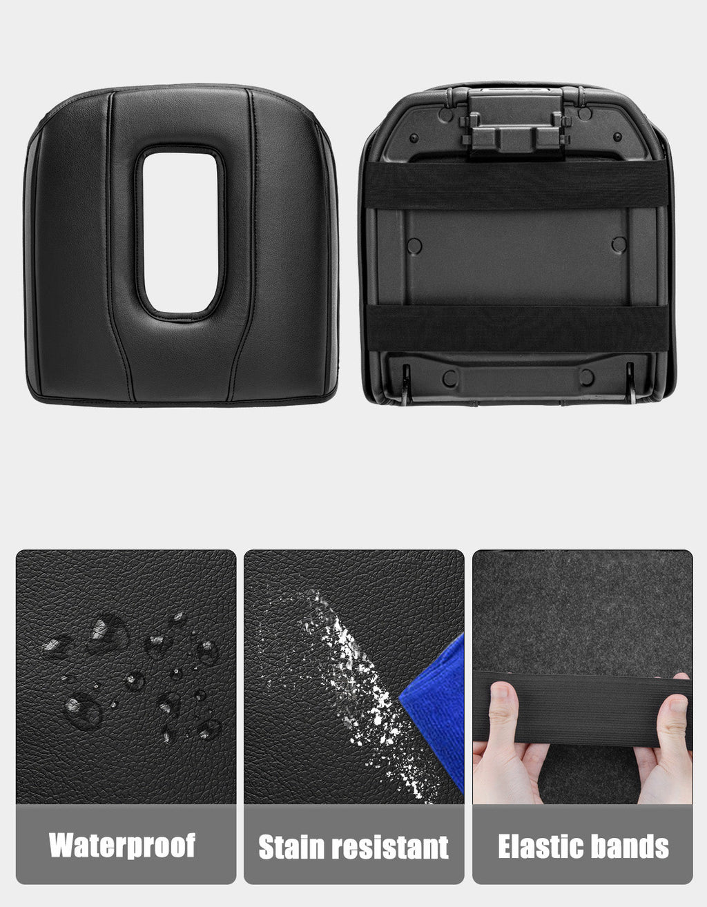 Thick Version Center Console Cushion Cover for Bucket Seat 2019-2026 GMC Sierra 1500 2500 3500,2019-2026 Chevy Silverado 1500 2500 3500, 2021-2026 Tahoe/Suburban/Yukon