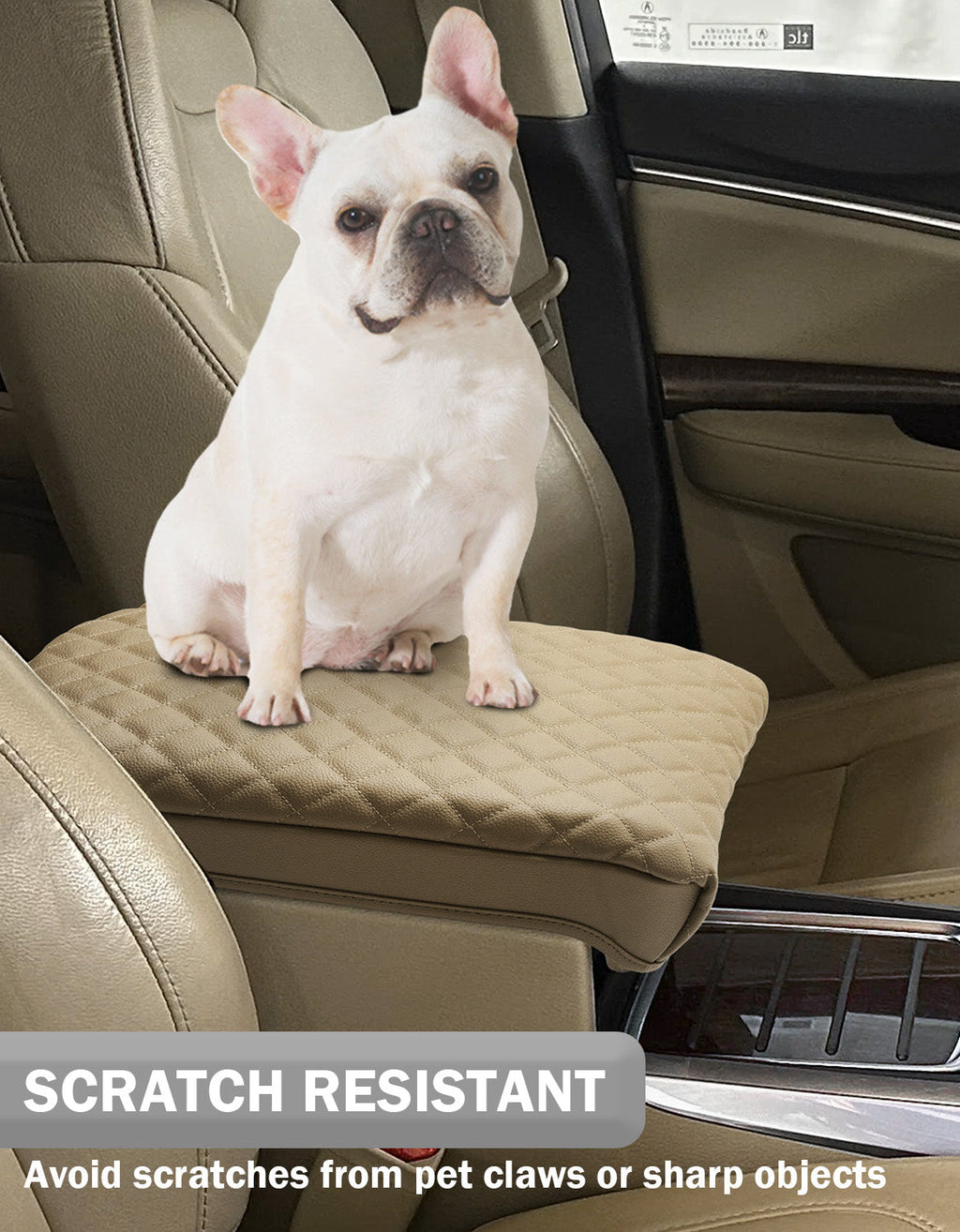 Center Console Armrest Cover Pad Cushion Protector for Acura MDX 2015-2020