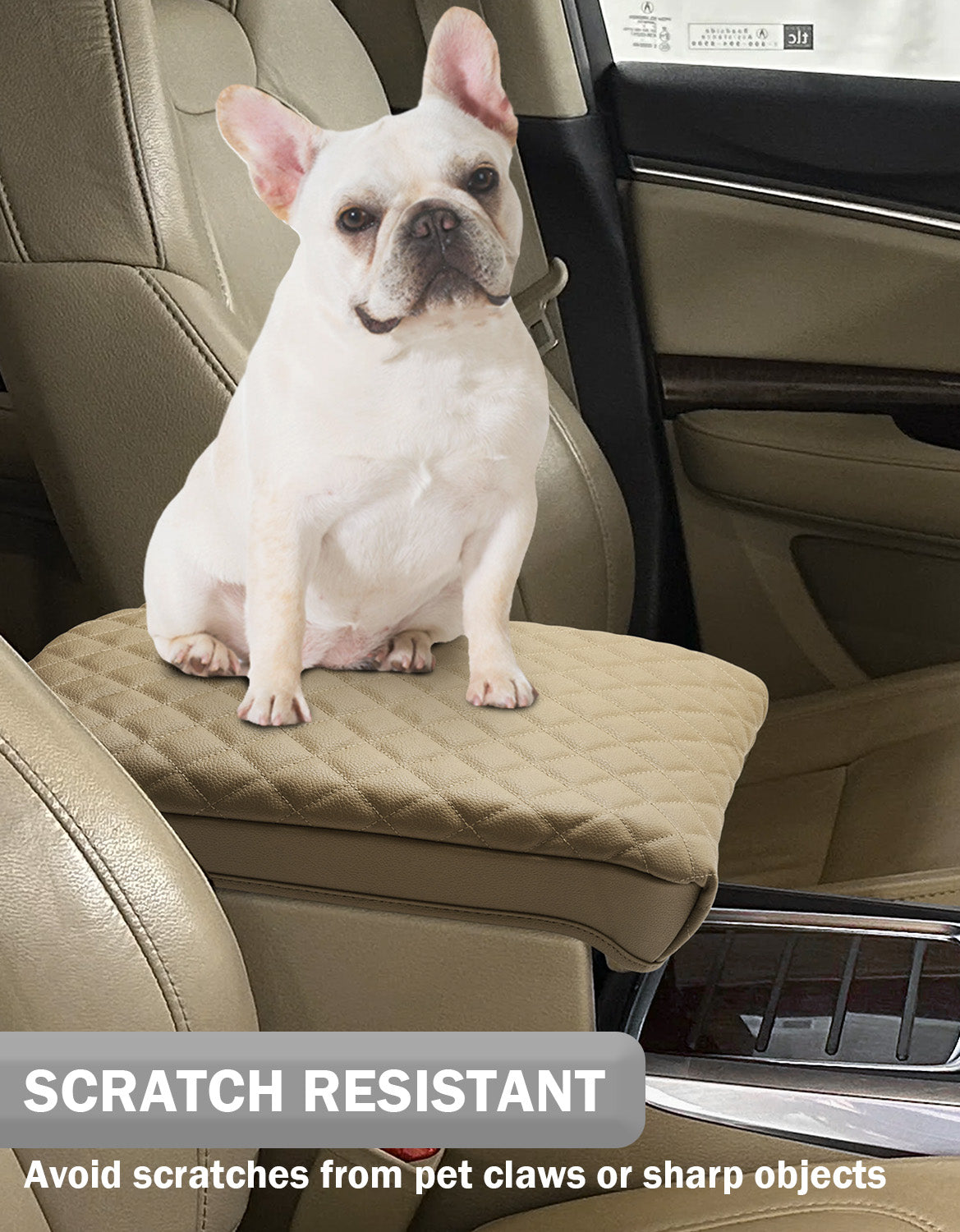 Center Console Armrest Cover Pad Cushion Protector for Acura MDX 2015-2020
