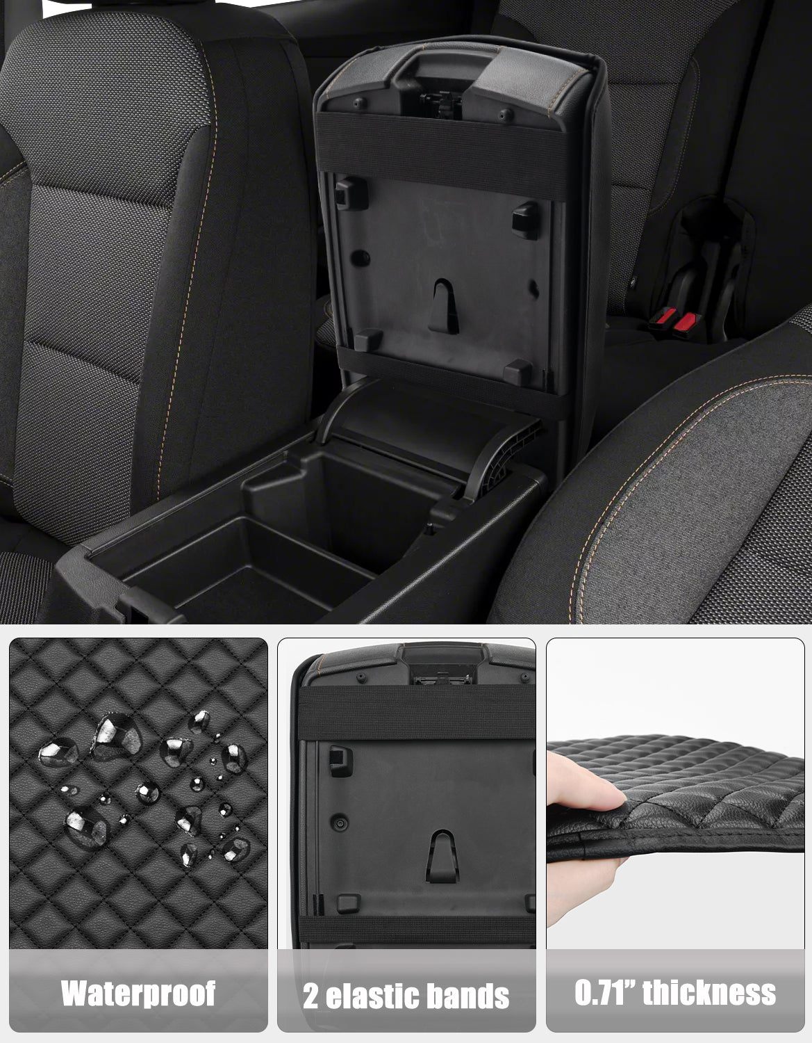 Center Console Armrest Cover for Chevy Traverse 2018-2023