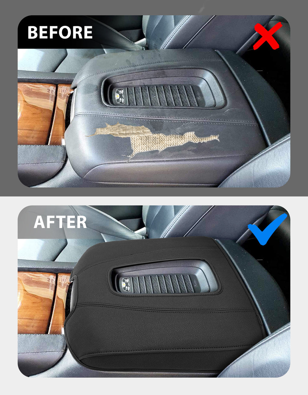 Center Console Armrest Cover for 2015-2020 Cadillac Escalade