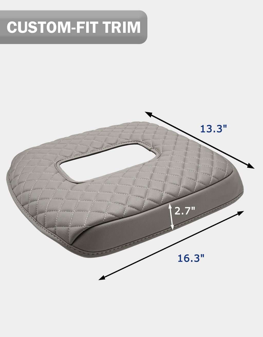 Center Console Armrest Cover Pad for Jump Seat 2019-2026 GMC Sierra 1500 2500 3500,2019-2026 Chevy Silverado 1500 2500 3500