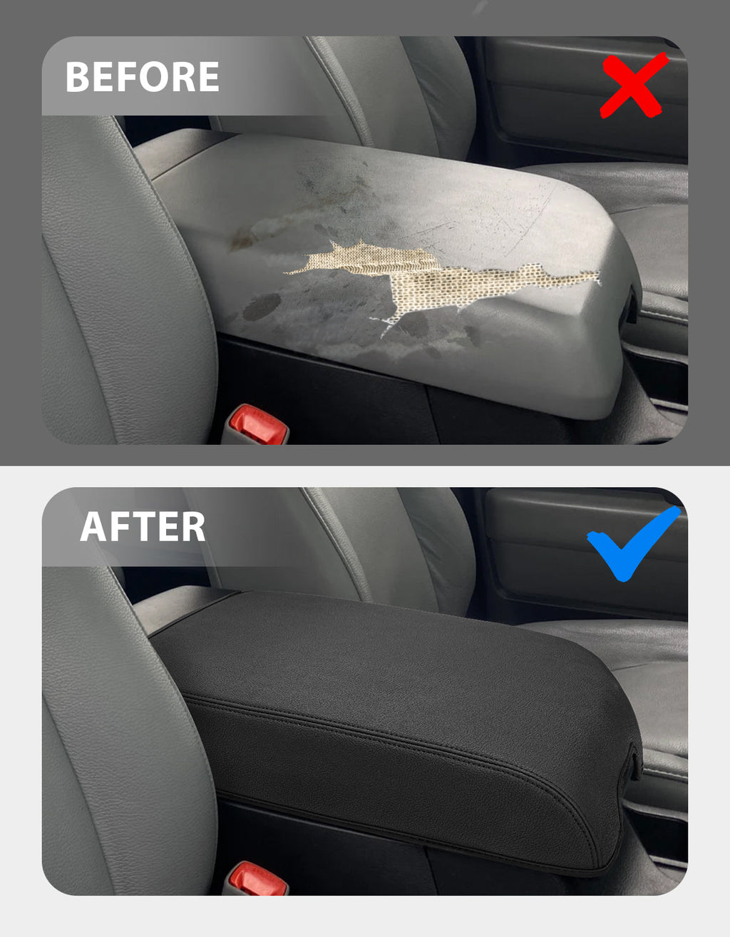 Center Console Armrest Cover for 2007-2013 Toyota Tundra,2008-2022 Toyota Sequoia