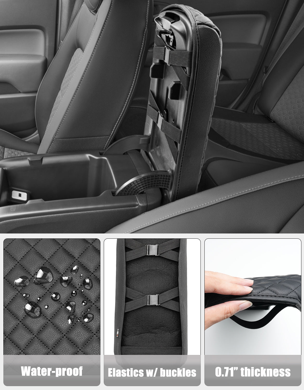 Center Console Armrest Cover for 2015-2022 Chevy Colorado,2015-2022 GMC Canyon