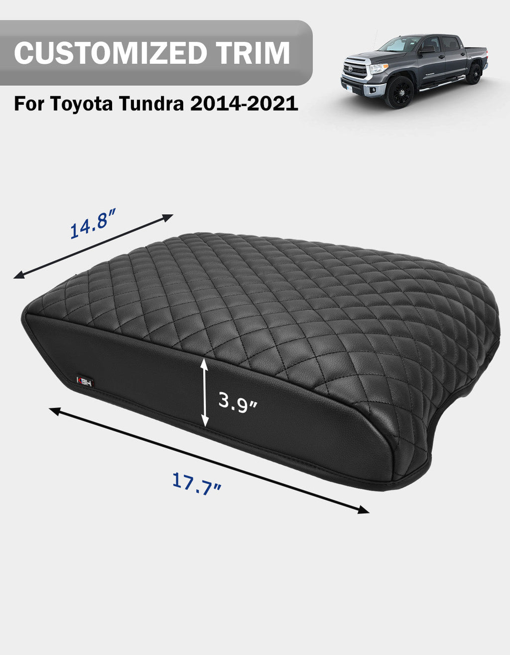 Center Console Armrest Cover Cushion Pad Protector for 2014-2021 Toyota Tundra