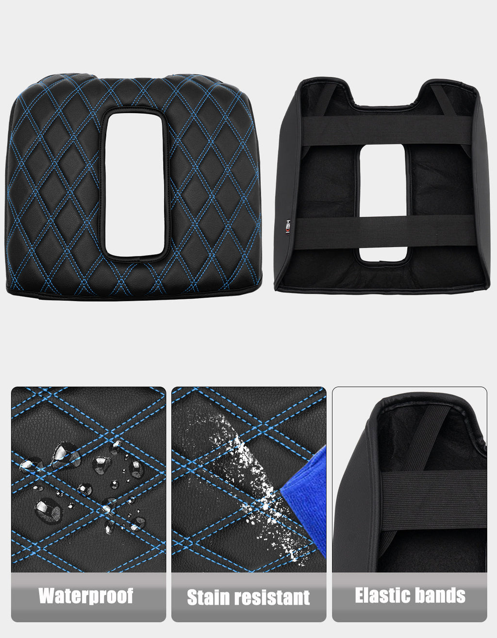 Center Console Armrest Cover Pad for Bucket Seat 2014-2018 Chevy Silverado 1500 2500 3500,2014-2018 GMC Sierra 1500 2500 3500,2015-2020 Tahoe/Yukon/Suburban