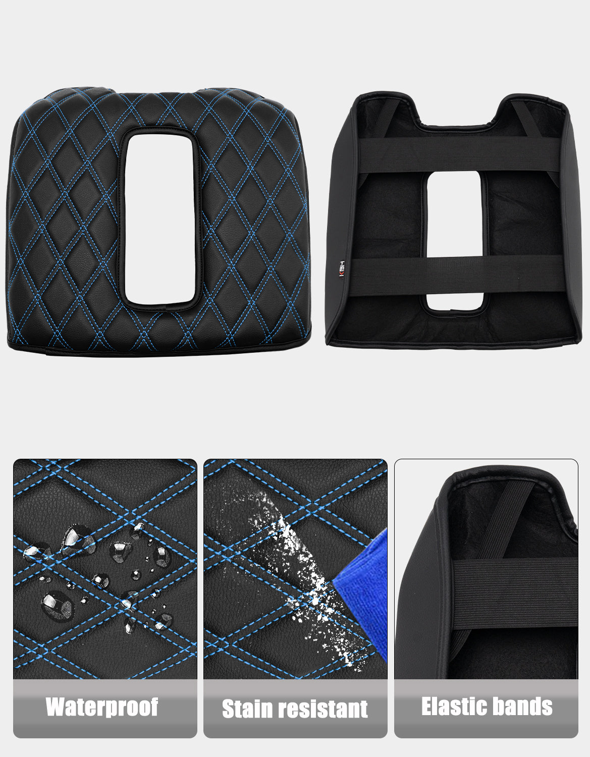Center Console Armrest Cover Pad for Bucket Seat 2014-2018 Chevy Silverado 1500 2500 3500,2014-2018 GMC Sierra 1500 2500 3500,2015-2020 Tahoe/Yukon/Suburban