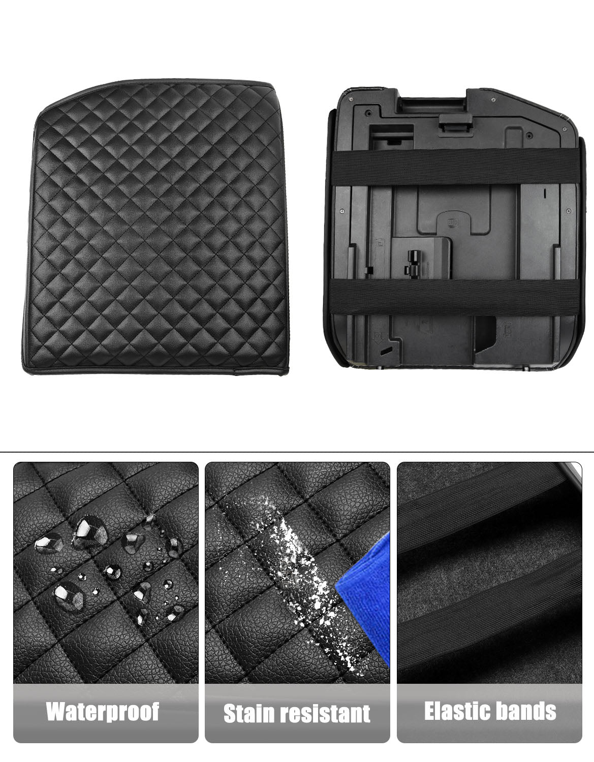 Center Console Armrest Cover Cushion Pad Protector for 2007-2013 Toyota Tundra,2008-2022 Toyota Sequoia