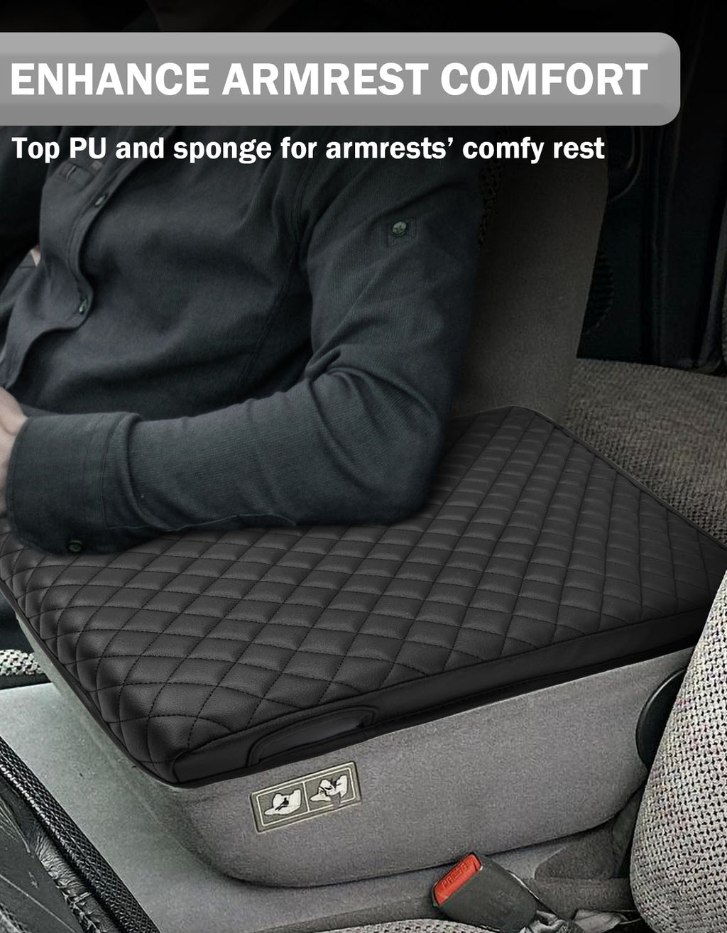 Center Console Armrest Cover for Jump Seat 1994-2001 Dodge Ram 1500 2500 3500