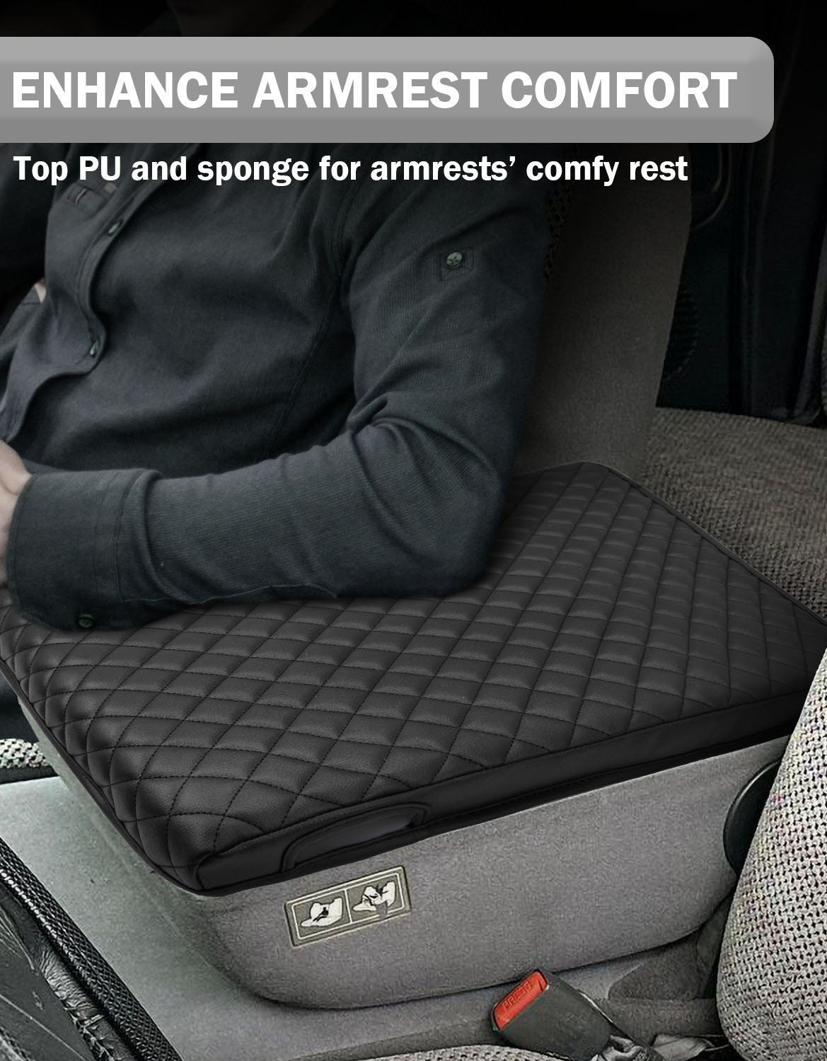 Center Console Armrest Cover for Jump Seat 1994-2001 Dodge Ram 1500 2500 3500