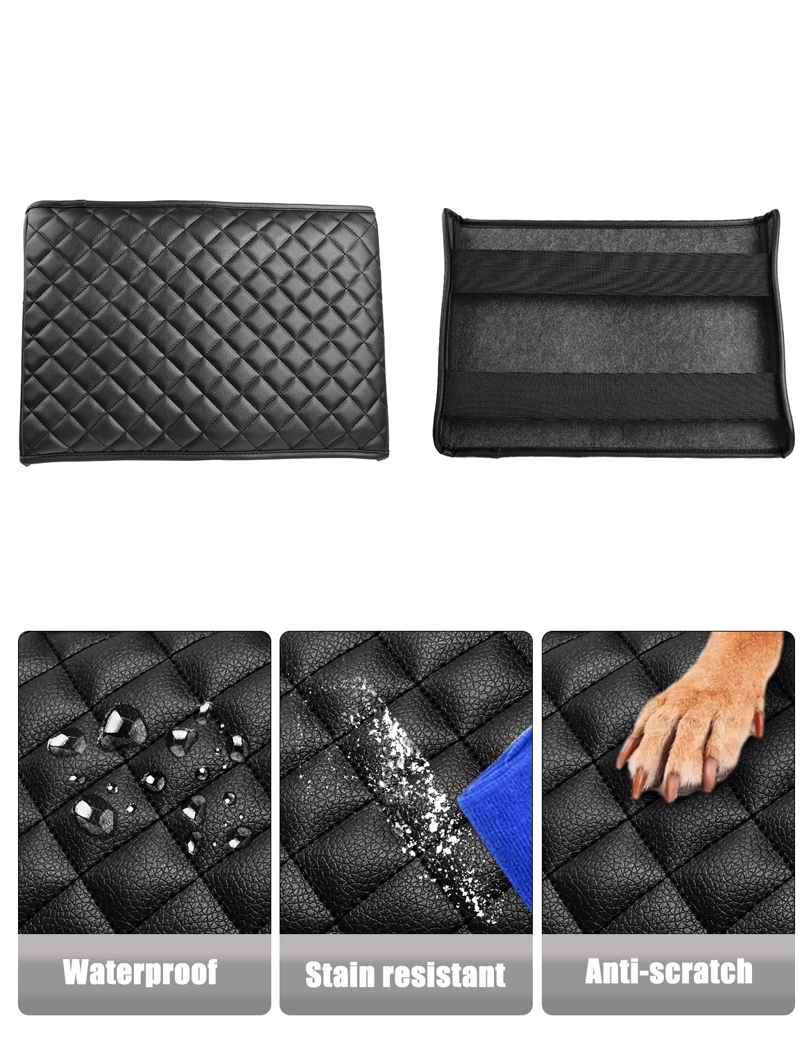 Center Console Armrest Cover Pad for Jump Seat 1999-2010 Ford F250 F350 F450 Super Duty,2001-2005 F550 Super Duty
