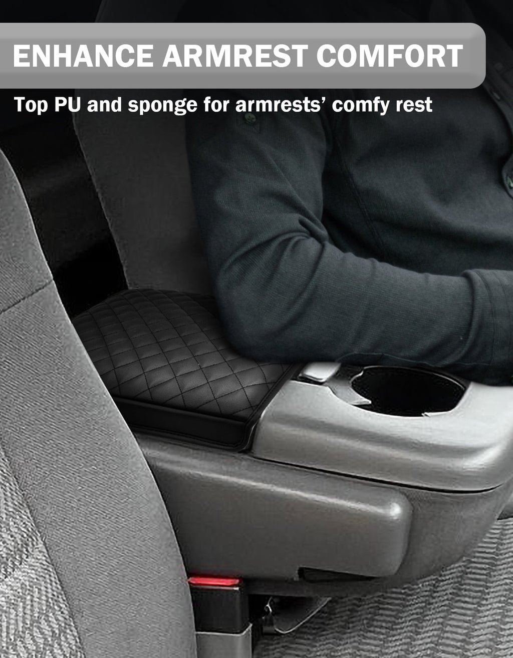 Center Console Armrest Cover Pad for jump Seat 1997-2003 Ford F150