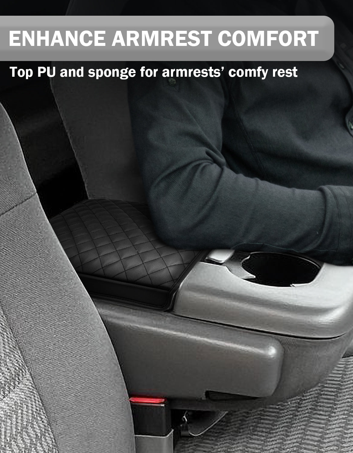 Center Console Armrest Cover Pad for jump Seat 1997-2003 Ford F150