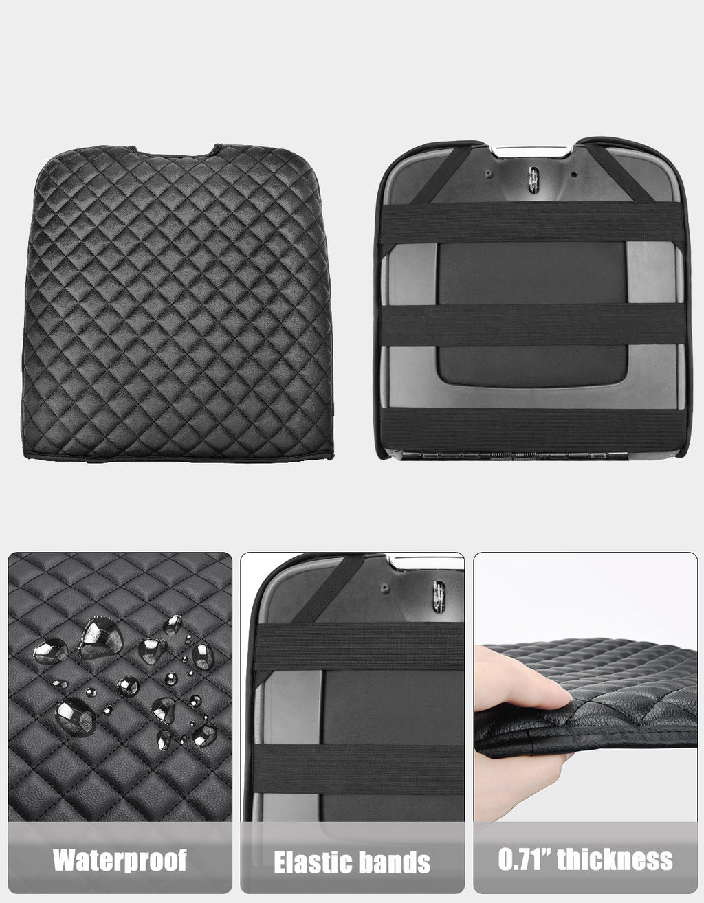 Center Console Armrest Cover Pad for Jump Seat 2013-2018 Dodge Ram 1500,2013-2025 Dodge Ram 2500/3500/1500Classic